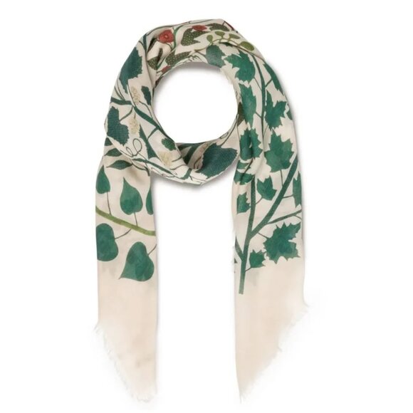 NWT The Met Tree of Life Scarf Modal/Cashmere Blend Square Quilting Museum - Picture 2 of 13